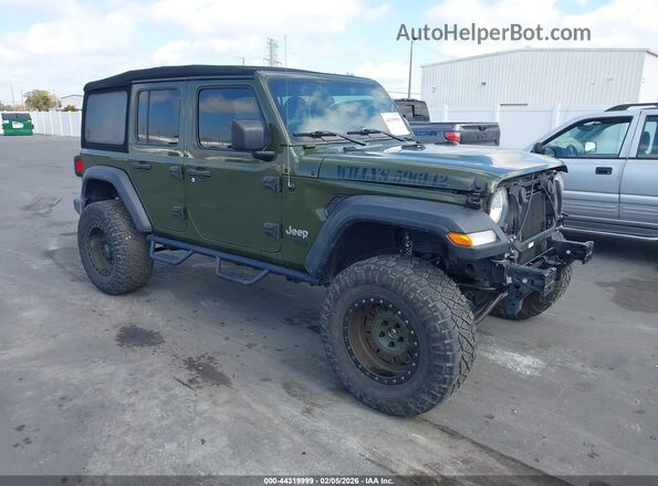 1C4HJXDN3MW596142 2021 JEEP WRANGLER UNLIMITED Green წინა მარჯვენა