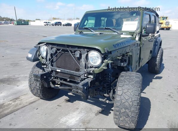 1C4HJXDN3MW596142 2021 JEEP WRANGLER UNLIMITED Green წინა ხედი