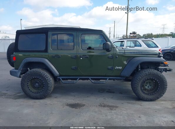 1C4HJXDN3MW596142 2021 JEEP WRANGLER UNLIMITED Green უკანა სალონის ხედი