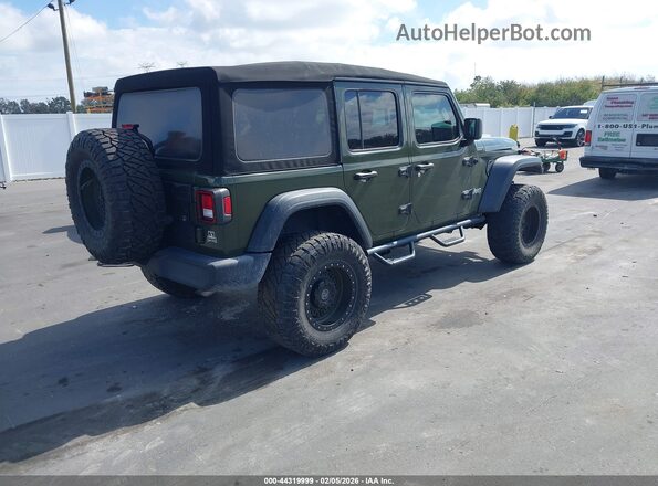 1C4HJXDN3MW596142 2021 JEEP WRANGLER UNLIMITED Green უკანა მარჯვენა
