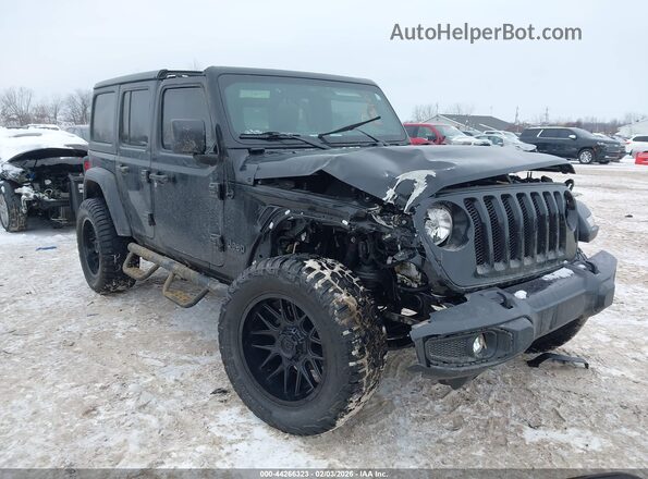 1C4HJXDN3MW773935 2021 JEEP WRANGLER UNLIMITED Black Przód prawy