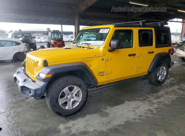 1C4HJXDN4KW638072 2019 JEEP WRANGLER Yellow Przód lewy
