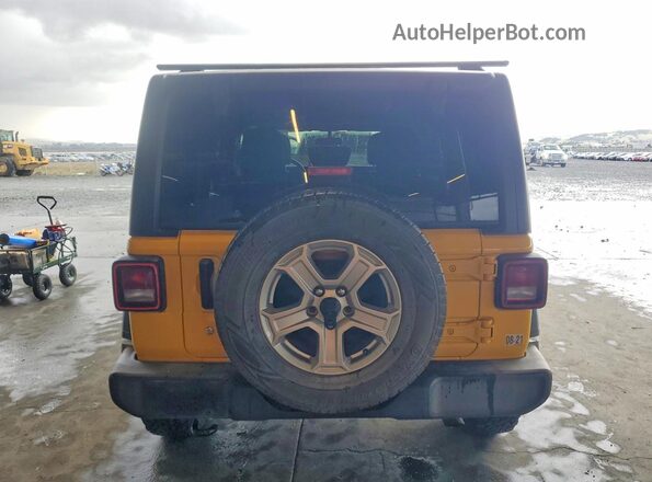1C4HJXDN4KW638072 2019 JEEP WRANGLER Yellow Widok z tyłu