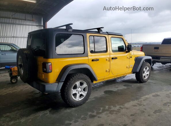 1C4HJXDN4KW638072 2019 JEEP WRANGLER Yellow Tył prawy