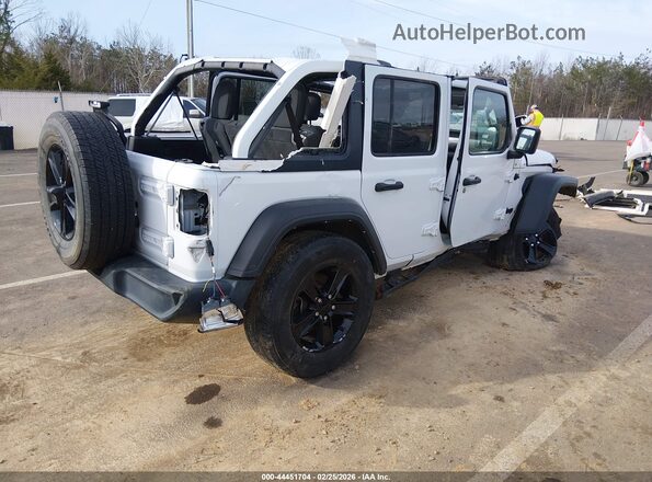 1C4HJXDN7MW812557 2021 JEEP WRANGLER UNLIMITED Белый Задняя правая четверть