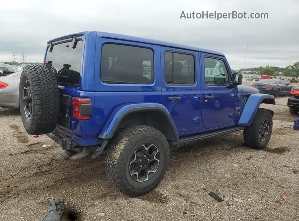 1C4HJXFN0LW246964 2020 JEEP WRANGLER Синий Задняя правая четверть
