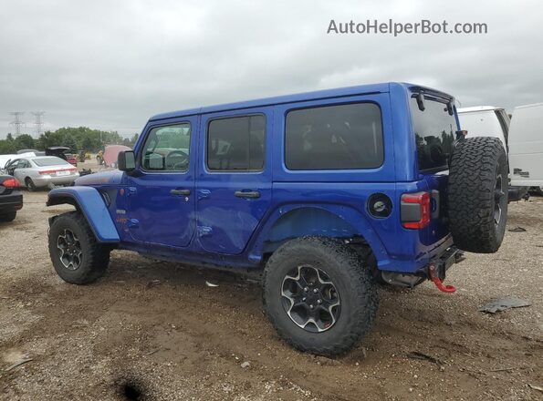 1C4HJXFN0LW246964 2020 JEEP WRANGLER Синий Задняя левая четверть