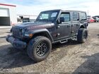 2021 Jeep Wrangler Unlimited Rubicon 4x4 Gray vin: 1C4HJXFNXMW596927