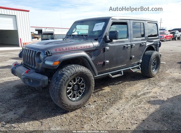 1C4HJXFNXMW596927 2021 JEEP WRANGLER UNLIMITED Gray Передня ліва чверть