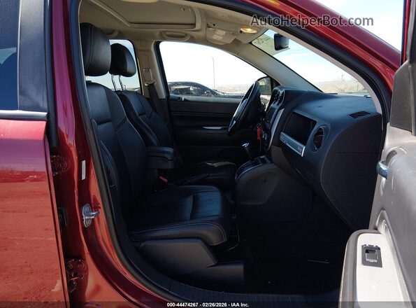 1C4NJCEB9HD211118 2017 JEEP COMPASS Красный Вид салона спереди