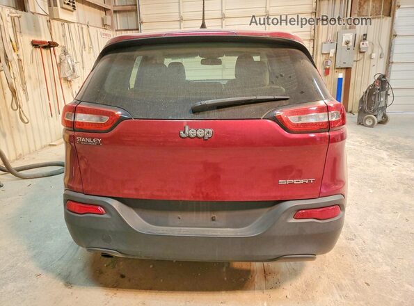 1C4PJLABXGW233887 2016 JEEP CHEROKEE Red Widok z tyłu