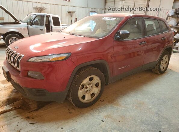 1C4PJLABXGW233887 2016 JEEP CHEROKEE Red Przód lewy