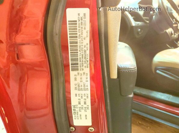 1C4PJLABXGW233887 2016 JEEP CHEROKEE Red Widok naklejki z numerem VIN