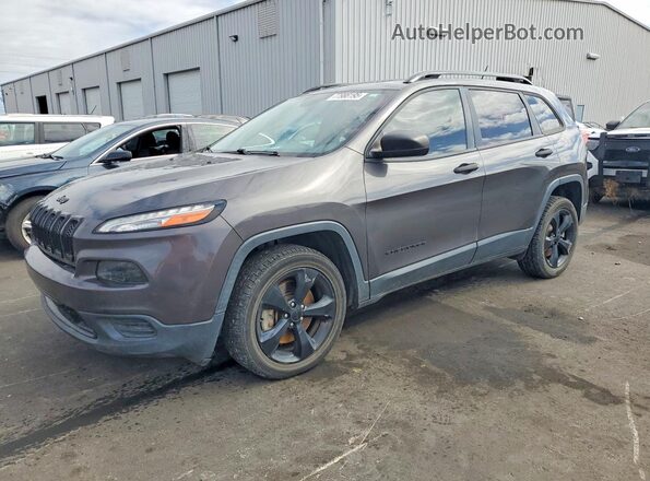 1C4PJLAS6HW661814 2017 JEEP CHEROKEE Gray Vista tres cuartos delantera izquierda
