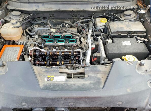1C4PJLAS6HW661814 2017 JEEP CHEROKEE Gray Vista del compartimento del motor