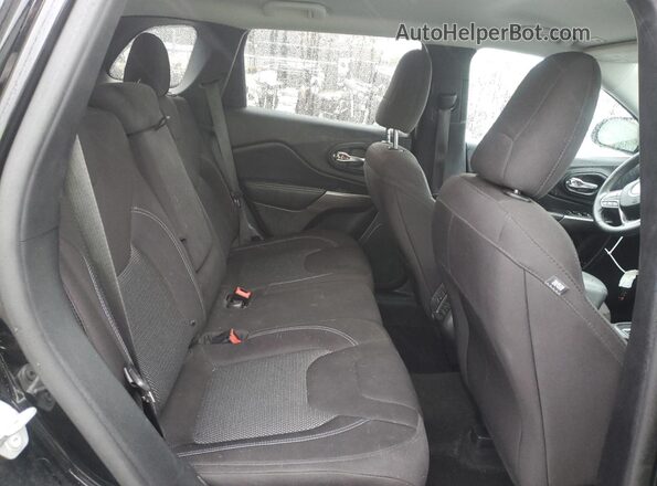 1C4PJLCB1KD439603 2019 JEEP CHEROKEE Black Widok wnętrza z tyłu