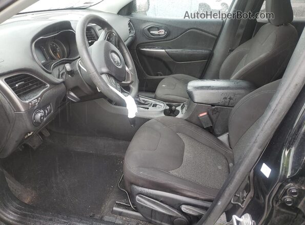 1C4PJLCB1KD439603 2019 JEEP CHEROKEE Black Widok wnętrza z przodu