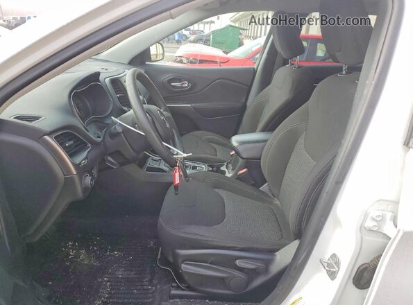 1C4PJLCB2KD263421 2019 JEEP CHEROKEE White Vista interior delantera