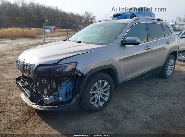 1C4PJLCB9KD222302 2019 JEEP CHEROKEE Silver წინა მარცხენა ხედი სამი მეოთხედიდან
