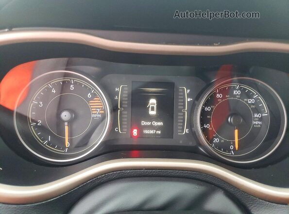 1C4PJLCBXJD518055 2018 JEEP CHEROKEE Gray ხელსაწყოთა პანელის ხედი