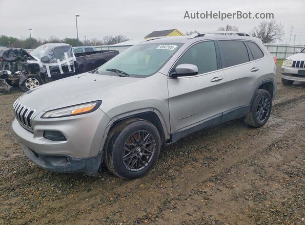 1C4PJLCBXJD518055 2018 JEEP CHEROKEE Gray წინა მარცხენა ხედი სამი მეოთხედიდან