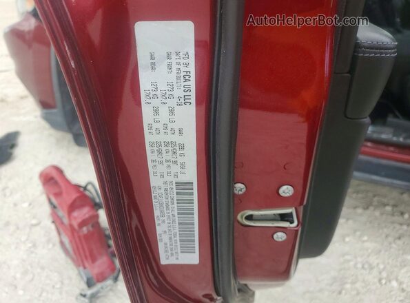 1C4PJLCBXKD160358 2019 JEEP CHEROKEE Бордовый Вид наклейки с VIN-кодом