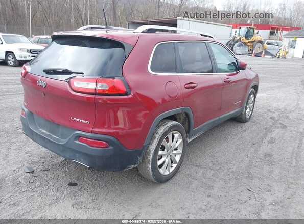 1C4PJLDB7HW525865 2017 JEEP CHEROKEE Red Tył prawy
