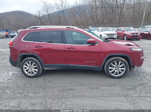 1C4PJLDB7HW525865 2017 JEEP CHEROKEE Red Widok wnętrza z tyłu