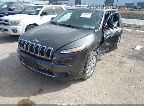 1C4PJLDB8HW539824 2017 JEEP CHEROKEE Серый Передняя левая четверть
