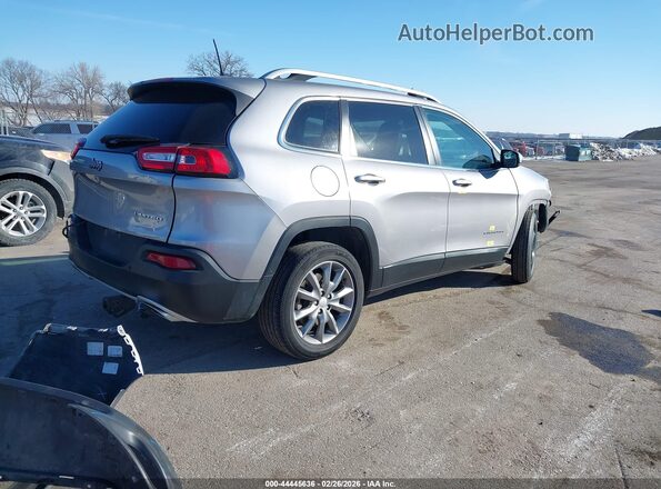 1C4PJLDX8JD519635 2018 JEEP CHEROKEE Серебряный Задняя правая четверть