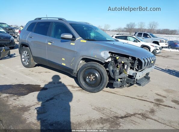 1C4PJLDX8JD519635 2018 JEEP CHEROKEE Серебряный Передняя правая четверть