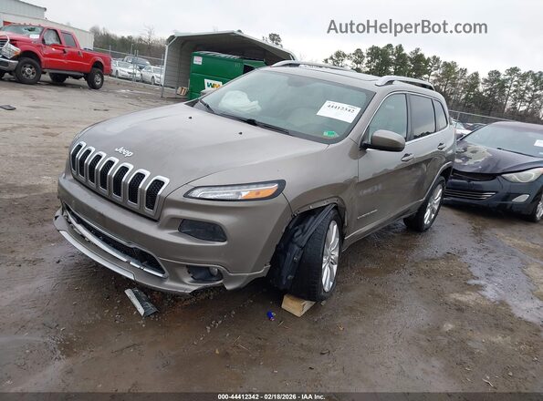 1C4PJLJB7HW527393 2017 JEEP CHEROKEE Champagne Передняя левая четверть
