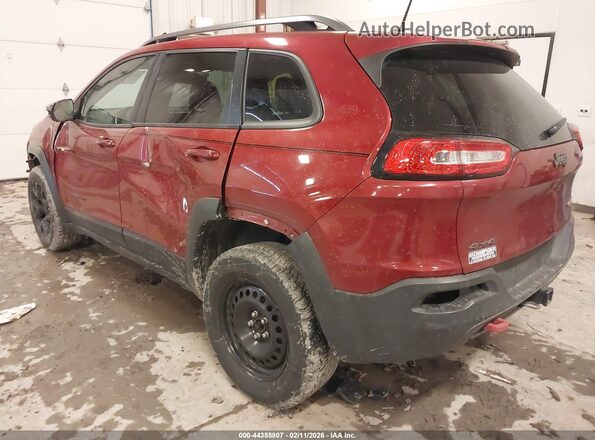 1C4PJMBB7HW632942 2017 JEEP CHEROKEE Красный Задняя левая четверть