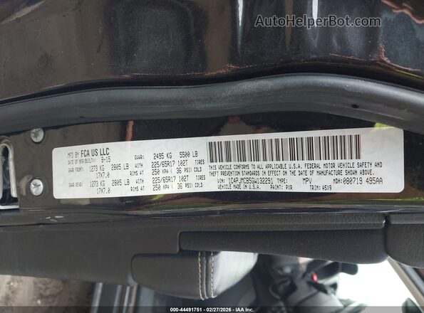 1C4PJMCB5GW132291 2016 JEEP CHEROKEE Черный Вид подкапотного пространства