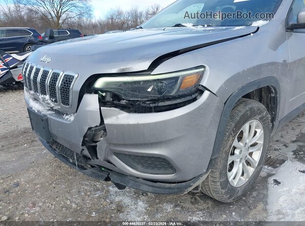 1C4PJMCB5MD242717 2021 JEEP CHEROKEE Серый Вид спереди
