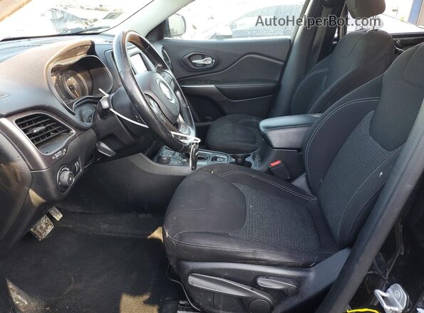 1C4PJMCB7KD455231 2019 JEEP CHEROKEE Black Widok wnętrza z przodu