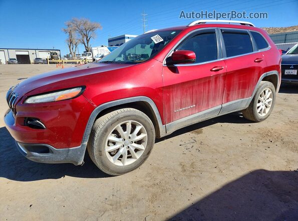 1C4PJMDS7GW318140 2016 JEEP CHEROKEE Красный Передняя левая четверть