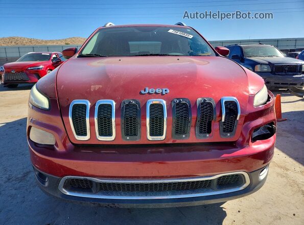 1C4PJMDS7GW318140 2016 JEEP CHEROKEE Красный Вид спереди