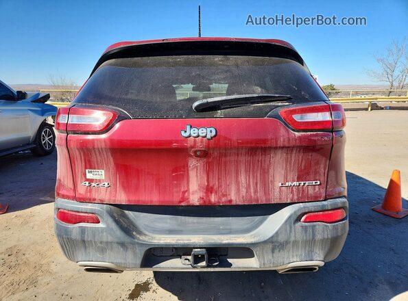 1C4PJMDS7GW318140 2016 JEEP CHEROKEE Красный Вид сзади