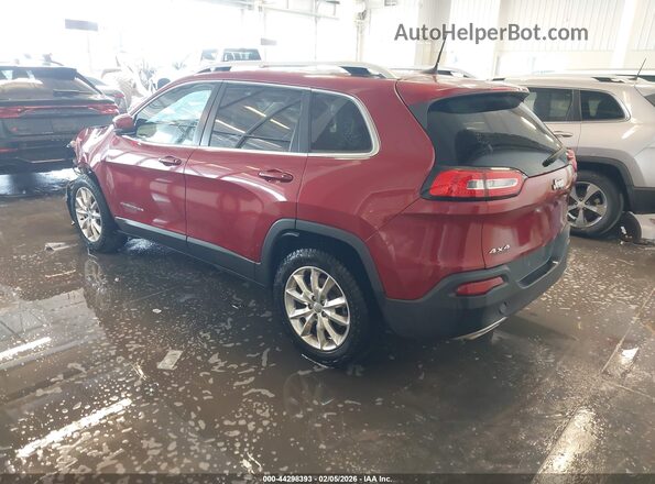 1C4PJMDS8GW270566 2016 JEEP CHEROKEE Red Tył lewy