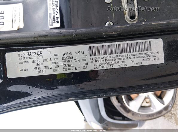 1C4PJMDX6LD586596 2020 JEEP CHEROKEE Черный Вид подкапотного пространства
