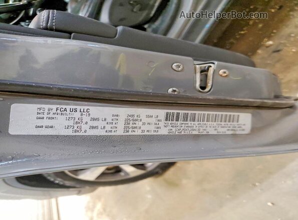 1C4PJMDX7LD504133 2020 JEEP CHEROKEE Серый Вид наклейки с VIN-кодом