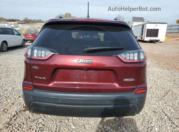 1C4PJMLB7MD160553 2021 JEEP CHEROKEE Burgundy Rear view