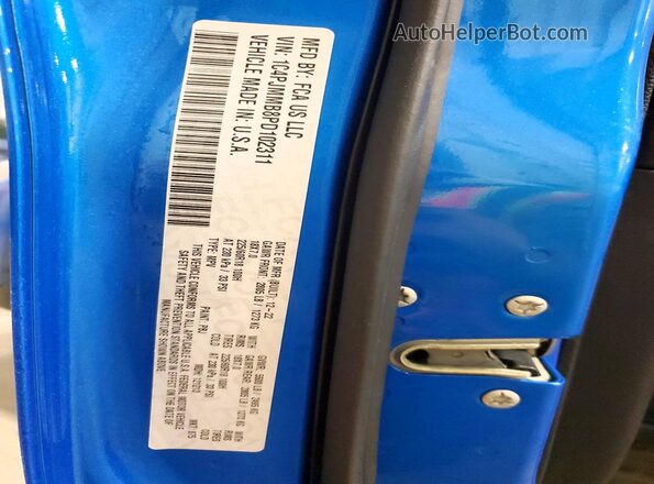 1C4PJMMB8PD102311 2023 JEEP CHEROKEE Синий Вид наклейки с VIN-кодом