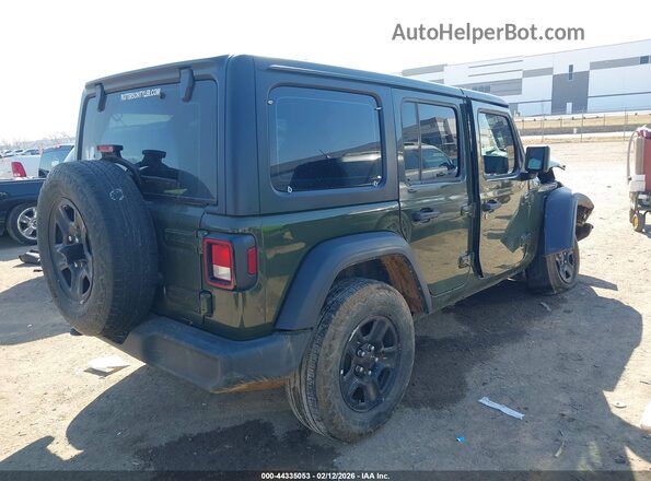 1C4PJXDG3RW250614 2024 JEEP WRANGLER Зеленый Задняя правая четверть