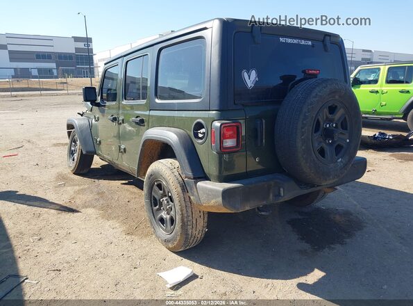 1C4PJXDG3RW250614 2024 JEEP WRANGLER Зеленый Задняя левая четверть