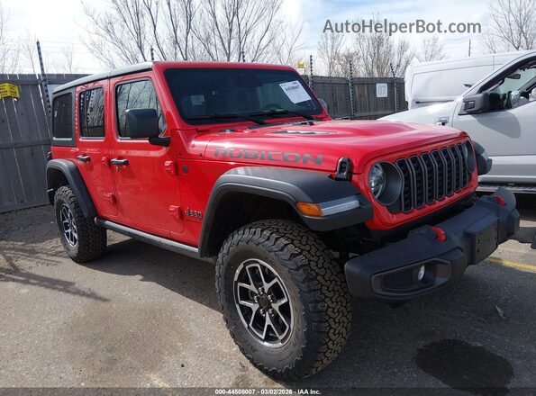 1C4PJXFNXTW194674 2026 JEEP WRANGLER Red Przód prawy