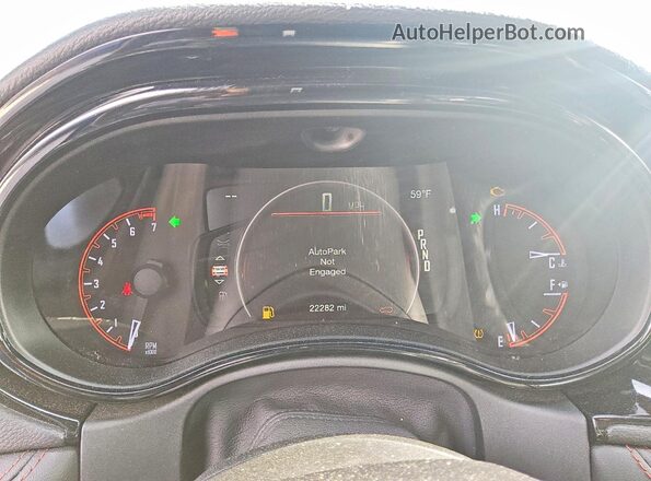 1C4RDHDG1SC534627 2025 DODGE DURANGO Синий Вид щитка приборов