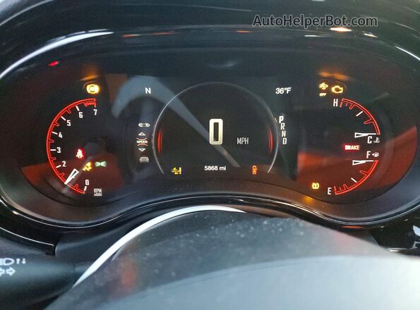 1C4RDJDG3TC152995 2026 DODGE DURANGO Черный Вид щитка приборов