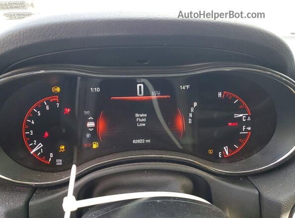 1C4RDJDG6KC723488 2019 DODGE DURANGO Черный Вид щитка приборов